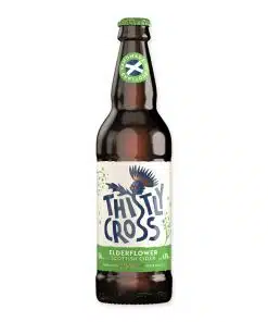 Proef de elegantie van Thistly Cross Elderflower, een unieke cider met vlierbloesem uit Schotland. Ideaal voor elke gelegenheid. Bestel nu voor een verfrissende ervaring!