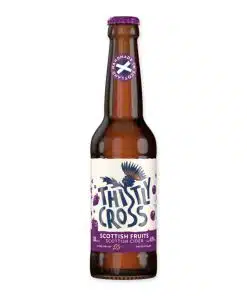 Ontdek Thistly Cross Scottish Fruits Cider, de perfecte keuze voor liefhebbers van rijke, fruitige ciders. Geniet van een blend van Schotse appels en vers zomerfruit. Geschikt voor elke gelegenheid.