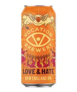 Ontdek Vocation Brewery's Love & Hate IPA, een explosie van tropische smaken met een fluweelzachte afdronk. Perfect voor liefhebbers van rijke en gebalanceerde IPAs.