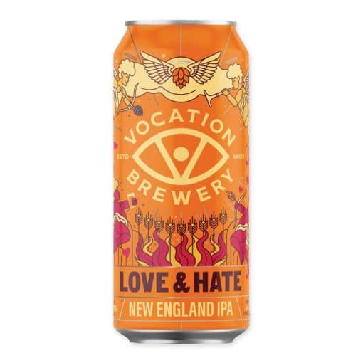 Ontdek Vocation Brewery's Love & Hate IPA, een explosie van tropische smaken met een fluweelzachte afdronk. Perfect voor liefhebbers van rijke en gebalanceerde IPAs.