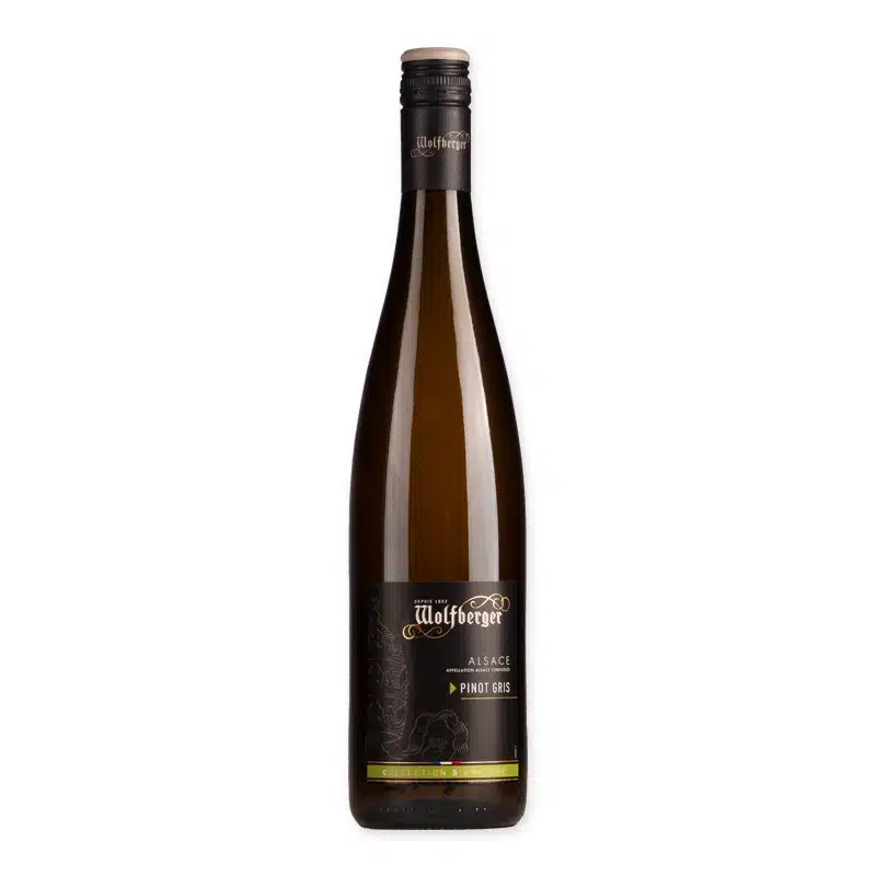 Ontdek de Wolfberger Pinot Gris Signature, een verfijnde witte wijn uit de Elzas. Perfect gebalanceerd met rijpe fruittonen en een aromatische kruidigheid, ideaal voor elke gelegenheid.