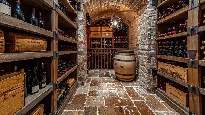 Liggende wijnflessen in rek – uitleg over wijn bewaren, luchtvochtigheid en zuurstof bij rijping