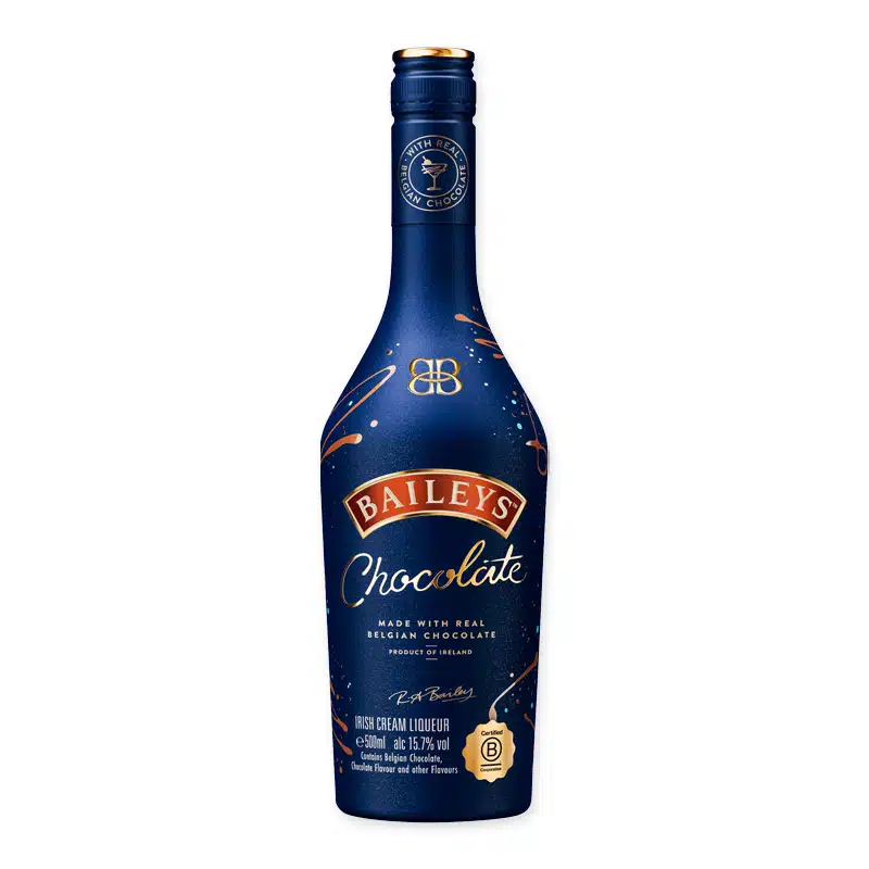 Baileys Belgian Chocolate is een romige likeur met echte Belgische chocolade. Rijk, zacht en perfect voor koffie, ijs of puur genot.