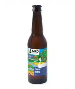 Geniet van Bird Brewery Zwaan Zinnig, een speciaalbier met een unieke blend van moutzoetheid en frisse hopbitterheid met een citrusachtige afwerking.