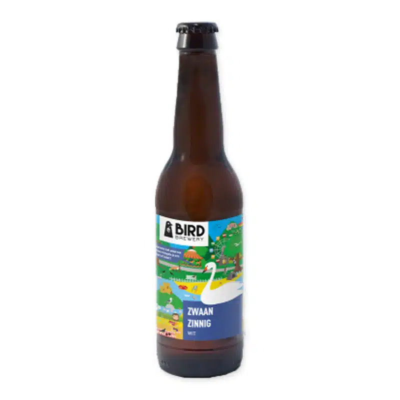 Geniet van Bird Brewery Zwaan Zinnig, een speciaalbier met een unieke blend van moutzoetheid en frisse hopbitterheid met een citrusachtige afwerking.