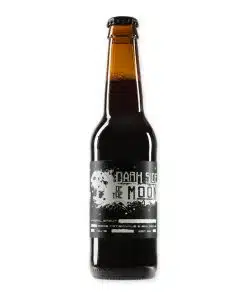 Dark Side of the Moon is een Belgische imperial stout met 9,5% alcohol. Vol, donker en rijk aan smaken zoals chocolade en koffie.