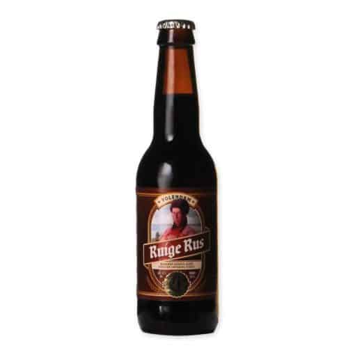 Ontdek Brouwerij Volendam's VD Ruige Rus, een Russian Imperial Stout gerijpt op bourbon vaten, met rijke tonen van chocolade, vanille en eikenhout.