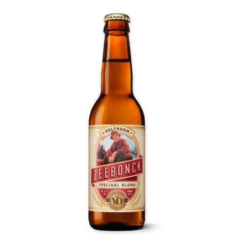 Koop Brouwerij Volendam VD Zeebonck Speciaal Blond online. Een fris, verfrissend blond bier uit Volendam, perfect voor bij zomerse gerechten of als aperitief.