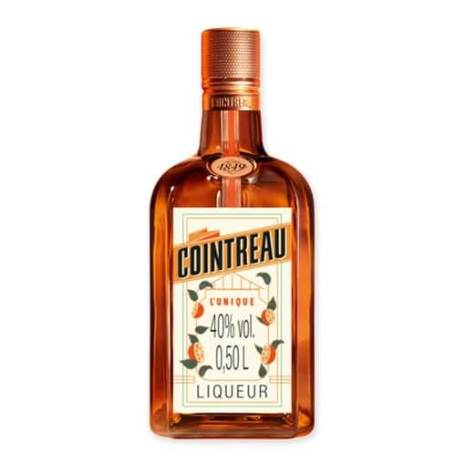 Cointreau is een Franse sinaasappellikeur met 40% alcohol. Fris, droog en onmisbaar in cocktails zoals Margarita en Cosmopolitan.