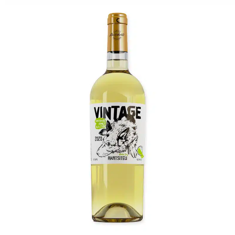 Dakishvili Vintage Rkatsiteli is een frisse, klassieke witte wijn van Rkatsiteli uit Georgië. Gemaakt door Temuri Dakishvili.