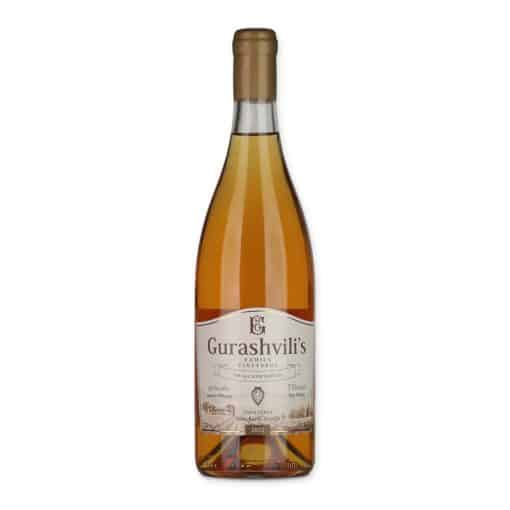 Gurashvili Tibaani Qvevriwijn is een amberwijn van Rkatsiteli uit Tibaani, Kakheti. Vol, kruidig en natuurlijk gevinifieerd in qvevri.