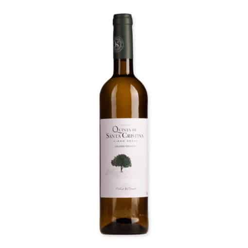 Quinta St Cristina Vinho Verde is een frisse witte wijn met citrus, perzik en lichte mousse. Droog, sappig en ideaal bij zeevruchten.