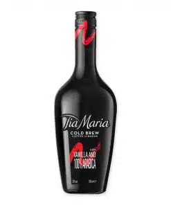 Ervaar de luxueuze blend van Tia Maria 1L, een heerlijke koffielikeur met noten van rum en vanille, ideaal voor een verfijnde avond of als cadeau.