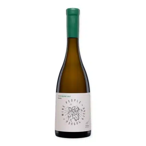 Wine People Amber Blend Kakheti is een qvevriwijn van Kisi, Khikhvi en Rkatsiteli. Gemaakt in Eagle Gorge door Dachi Tavadze.