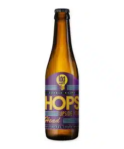 Hops Upside Your Head van 100 Watt is een DDH NEIPA van 7,8% met tropisch fruit en snoepjesaroma. Zacht, hazy en smaakvol.