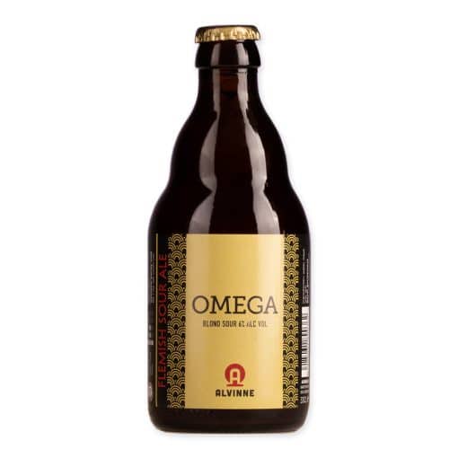 Alvinne Omega is een blond zuur bier van 6%, vergist met Morpheus-gist. Fris, toegankelijk en perfect doordrinkbaar.