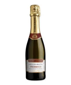Biscardo Prosecco Spumante 0.375l uit Veneto. Fijne bubbels, appel en perzikbloesem. Droog, fris en elegant.