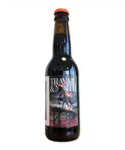 Travail & Ninth is een krachtige 9,5% Russian Imperial Stout met double mash. Chocolade, koffie en intense moutsmaken.