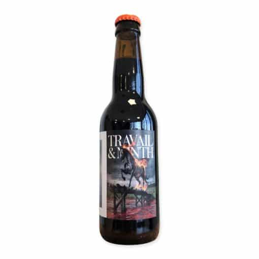 Travail & Ninth is een krachtige 9,5% Russian Imperial Stout met double mash. Chocolade, koffie en intense moutsmaken.