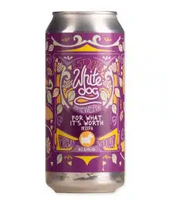 For What It’s Worth is een 8,4% NE DIPA van White Dog, drie keer gedryhopt met Citra, Cryo & Spectrum. Tropisch, juicy en krachtig.