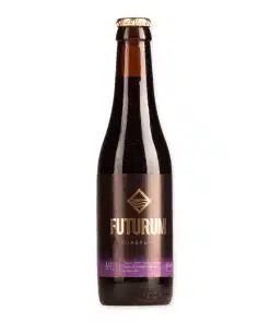 Futurum Quadrupel van De Toekomst is vol en krachtig met tonen van karamel, chocolade en donker fruit. Gelaagd, zacht en intens.