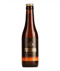 Futurum Tripel van Brouwerij De Toekomst is een rijke tripel van 9% met koriander en sinaasappelschil. Vol, kruidig en fris.