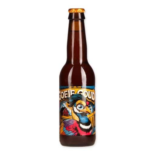 Goeie Goud is een 4,9% Belgian Pale Ale met goudsbloem van Brouwerij Goede Kant van het Spoor. Licht, kruidig en verfrissend.