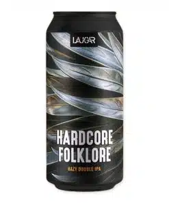 Hardcore Folklore is een hazy DIPA van 8%, vol mango, guave en perzik. Gebrouwen met Citra, Krush en Mosaic hop.