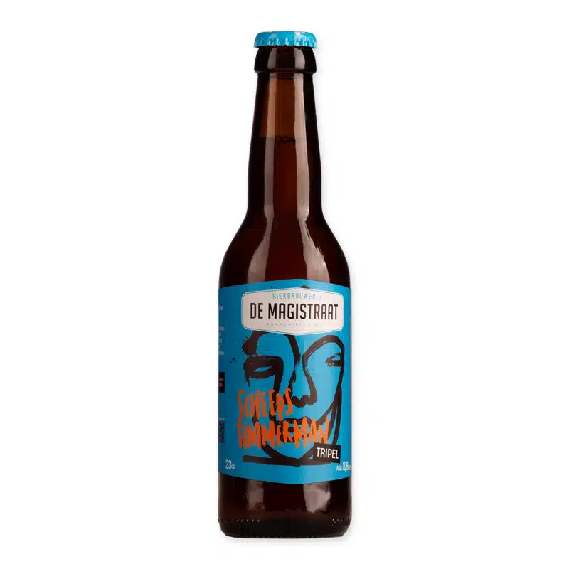 Magistraat Scheepstimmerman is een stevige, volmoutige tripel van 8,8%, met tonen van karamel en een zachte bitterheid.