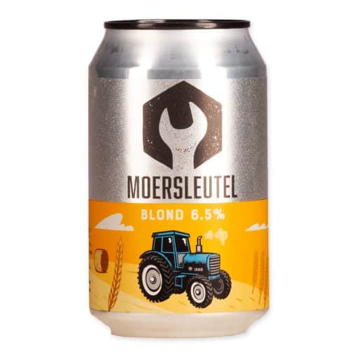 Moersleutel Blond is een fris blond bier met citrus en peper van Motueka hop. Licht kruidig en eigenzinnig karakter.