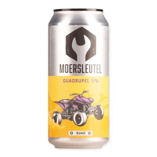Moersleutel Quad is een moderne quadrupel van 11%. Karamel, vijgen en rozijnen. Vol, krachtig en verrassend soepel.