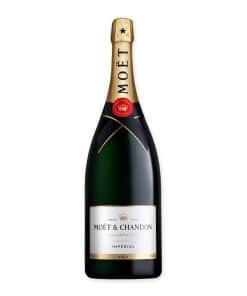 Moët & Chandon Brut Impérial 1,5L Magnum: elegante Champagne met verfijnde mousse, ideaal voor speciale gelegenheden.