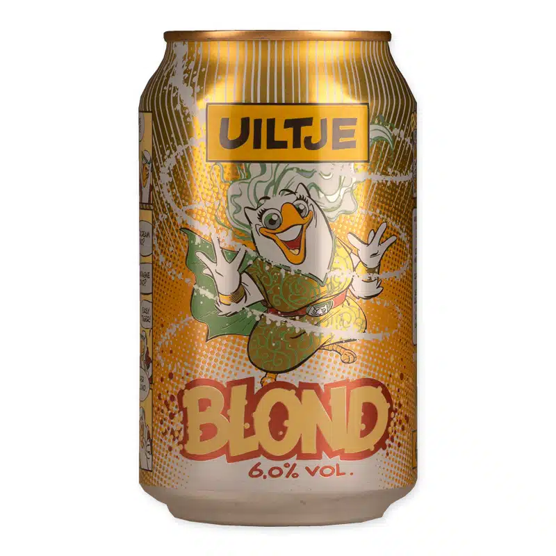 Uiltje Blond is een frisse blonde ale van 6% met Amerikaanse hop. Fruitig, doordrinkbaar en eigenzinnig.