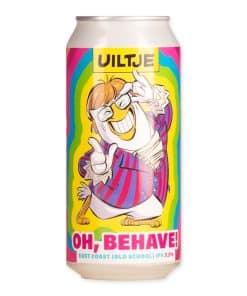 Uiltje OH BEHAVE! is een klassieke East Coast IPA met citrus, dennen en moutige balans. Helder, fris en 7,2% alcohol.