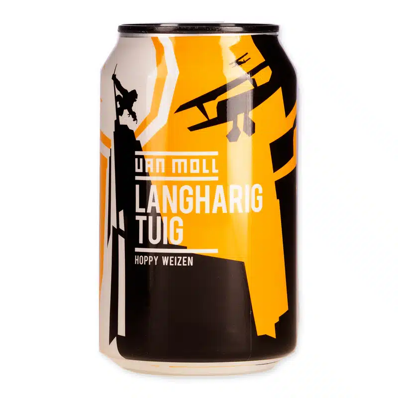 Van Moll Langharig Tuig is een 5,5% hoppy Weizen met banaan, kruidnagel en citrus. Fris, eigenzinnig en verrassend doordrinkbaar.