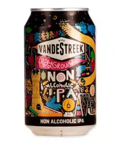 Playground is een alcoholvrije IPA van 0,5% van Vandestreek. Perzik, citrus en Amerikaanse hop – vol smaak, zonder alcohol.