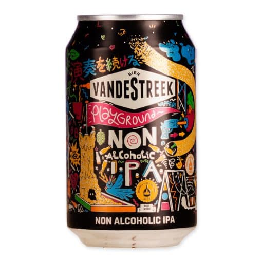 Playground is een alcoholvrije IPA van 0,5% van Vandestreek. Perzik, citrus en Amerikaanse hop – vol smaak, zonder alcohol.