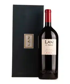 Bodegas LAN Rioja A Mano Edición Limitada Magnum: krachtige Rioja met donker fruit, specerijen en houttonen. Luxe geschenkdoos, ideaal cadeau.