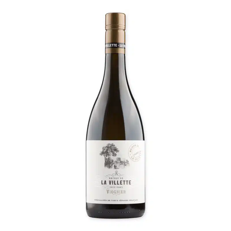 La Villette Viognier VdF: aromatische witte wijn met abrikoos, perzik en bloemige tonen. Perfect bij vis, schaaldieren, pasta en curry.