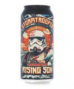 Stormtrooper Beer Rising Son is een Hazy IPA (7,4%) vol citrus en tropisch fruit. Zacht, aromatisch en verrassend fris.