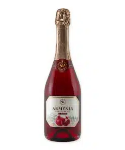 Armenia Wine Pomegranate Sparkling is een lichte, mousserende fruitwijn uit Armenië met tonen van granaatappel en rood fruit. Fris, feestelijk en elegant.