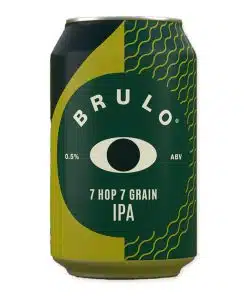 BRULO 7 Hop 7 Grain DDH IPA (0,5%) is een fruitige, alcoholarme IPA met tropisch fruit, romige body en verfijnde bitterheid. Vol van smaak en perfect in balans.