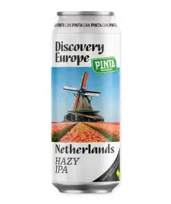 PINTA Discovery Europe: The Netherlands is een Hazy IPA (6,5%) van PINTA met tropisch fruit, citrus en romige body.