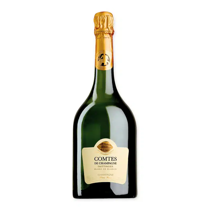 Taittinger Comtes de Champagne Blanc de Blancs 2011 is een elegante Grand Cru Champagne met 97 punten van James Suckling. Fris, mineraal en complex.